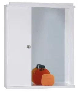 Bathroom mirror Drop 50 Single White Bathroom mirror Drop 50 Single White