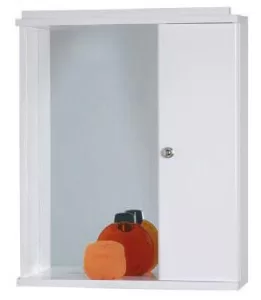 Bathroom mirror Drop 50 Single White Bathroom mirror Drop 50 Single White