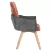 Armchair REX Brick - Grey fabric and Beech Wood legs 53x60x93Hcm. Armchair REX Brick - Grey fabric and Beech Wood legs 53x60x93Hcm.