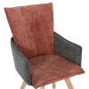 Armchair REX Brick - Grey fabric and Beech Wood legs 53x60x93Hcm. Armchair REX Brick - Grey fabric and Beech Wood legs 53x60x93Hcm.