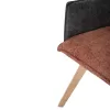 Armchair REX Brick - Grey fabric and Beech Wood legs 53x60x93Hcm. Armchair REX Brick - Grey fabric and Beech Wood legs 53x60x93Hcm.