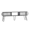 TV Stand Elmira Maxi Fylliana Walnut - Black 151x30x48 cm TV Stand Elmira Maxi Fylliana Walnut - Black 151x30x48 cm
