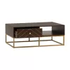 Coffee Table Parlor Fylliana Brown 110x55x40 cm Coffee Table Parlor Fylliana Brown 110x55x40 cm
