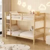 Bunk Bed - Children's Bed LANTAI made of Pine Wood in Natural for mattresses 190x90cm