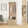 Entrance Furniture KAYLOR C2474.01 with Hanger & Storage - MDF in Sonoma 65x34x180cm Entrance Furniture KAYLOR C2474.01 with Hanger & Storage - MDF in Sonoma 65x34x180cm