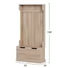 Entrance Furniture KAYLOR C2475.01 with Hangers & Storage - MDF in Sonoma 93x34x180cm Entrance Furniture KAYLOR C2475.01 with Hangers & Storage - MDF in Sonoma 93x34x180cm