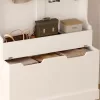 KAYLOR C2475.03 Entrance Furniture with Hangers & Storage - MDF in White 93x34x180cm KAYLOR C2475.03 Entrance Furniture with Hangers & Storage - MDF in White 93x34x180cm