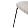 Dining Chair DORY Black Metal frame and Light Grey fabric 48,5x61x76Hcm. Dining Chair DORY Black Metal frame and Light Grey fabric 48,5x61x76Hcm.
