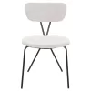 Dining Chair DORY Black Metal frame and Light Grey fabric 48,5x61x76Hcm. Dining Chair DORY Black Metal frame and Light Grey fabric 48,5x61x76Hcm.