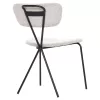 Dining Chair DORY Black Metal frame and Light Grey fabric 48,5x61x76Hcm. Dining Chair DORY Black Metal frame and Light Grey fabric 48,5x61x76Hcm.