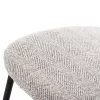 Dining Chair DORY Black Metal frame and Light Grey fabric 48,5x61x76Hcm. Dining Chair DORY Black Metal frame and Light Grey fabric 48,5x61x76Hcm.