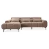 CORNER SOFA LEFT DIVYA  SYNTHETIC SUEDE IN LIGHT BROWN 266x104x97Hcm. CORNER SOFA LEFT DIVYA  SYNTHETIC SUEDE IN LIGHT BROWN 266x104x97Hcm.