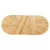 Κονσόλα Οβάλ GATSBY C9871 Φυσικό Rattan σε Φυσικό χρώμα 110x45x74,5Υεκ.