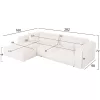 Corner Sofa BRICKEN C3275.02L Left corner White Fabric 282x160x72cm Corner Sofa BRICKEN C3275.02L Left corner White Fabric 282x160x72cm