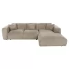 Γωνιακός Καναπές BRICKEN C3275.01R Δεξιά γωνία Μπέζ Ύφασμα 282x160x72Υεκ.