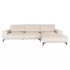 Corner Sofa NOA Right Corner in Ecru fabric 288x157x80cm Corner Sofa NOA Right Corner in Ecru fabric 288x157x80cm