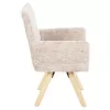 Dining Armchair GAZER Beige fabric and Rubberwood legs 66x63x91Hcm. Dining Armchair GAZER Beige fabric and Rubberwood legs 66x63x91Hcm.