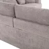 Corner Sofa SYMMET Reversible Light Gray Fabric and Charcoal Legs 314x314x102cm Corner Sofa SYMMET Reversible Light Gray Fabric and Charcoal Legs 314x314x102cm