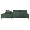 SYMMET Corner Sofa Reversible Green Fabric and Charcoal Legs 314x314x102cm SYMMET Corner Sofa Reversible Green Fabric and Charcoal Legs 314x314x102cm