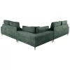 SYMMET Corner Sofa Reversible Green Fabric and Charcoal Legs 314x314x102cm SYMMET Corner Sofa Reversible Green Fabric and Charcoal Legs 314x314x102cm