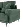 SYMMET Corner Sofa Reversible Green Fabric and Charcoal Legs 314x314x102cm SYMMET Corner Sofa Reversible Green Fabric and Charcoal Legs 314x314x102cm