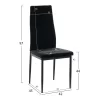 Chair LADY Black Velvet with Metal frame Chair LADY Black Velvet with Metal frame