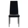 Chair LADY Black Velvet with Metal frame Chair LADY Black Velvet with Metal frame