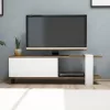 Tv set Cave in white-walnut color 120x25x37cm Tv set Cave in white-walnut color 120x25x37cm
