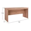 Γραφείο μελαμίνης Hayden σε Sonama 150x71x74,5 εκ. Γραφείο μελαμίνης Hayden σε Sonama 150x71x74,5 εκ.