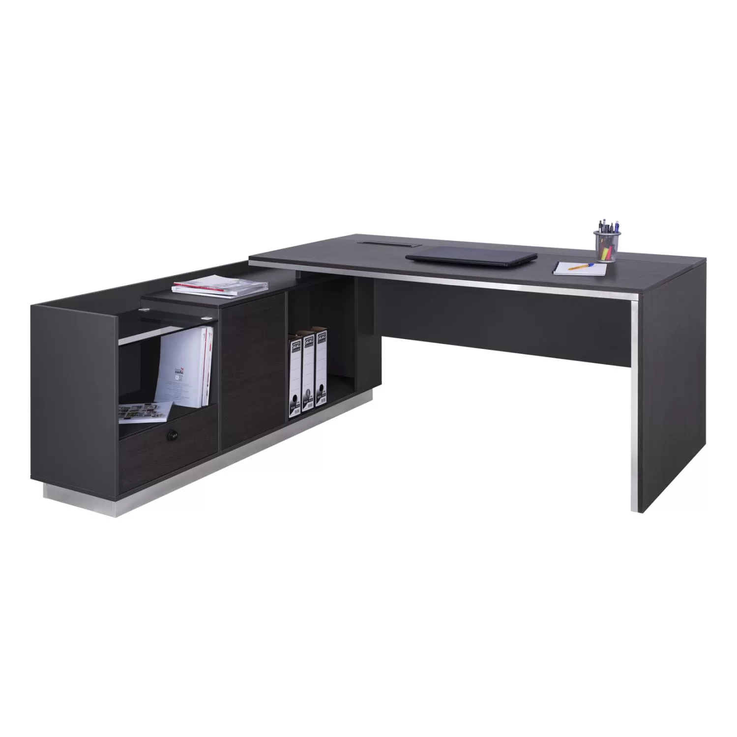 Γραφείο επαγγελματικό Αριστερή γωνία Rosewood 200x170x76Υ εκ. Γραφείο επαγγελματικό Αριστερή γωνία Rosewood 200x170x76Υ εκ.
