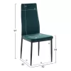Chair LADY Green Velvet with Metal frame Chair LADY Green Velvet with Metal frame