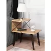 Coffee Table Auxiliary - Bedside Table C9434.01 Melamine Natural 50x40x55cm Coffee Table Auxiliary - Bedside Table C9434.01 Melamine Natural 50x40x55cm