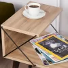 Coffee Table Auxiliary - Bedside Table C9434.01 Melamine Natural 50x40x55cm Coffee Table Auxiliary - Bedside Table C9434.01 Melamine Natural 50x40x55cm