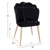 Chair AVIE C8737.04 with Metal Gold frame and Black Velvet 48x48x85cm. Chair AVIE C8737.04 with Metal Gold frame and Black Velvet 48x48x85cm.