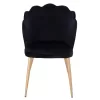Chair AVIE C8737.04 with Metal Gold frame and Black Velvet 48x48x85cm. Chair AVIE C8737.04 with Metal Gold frame and Black Velvet 48x48x85cm.