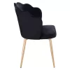 Chair AVIE C8737.04 with Metal Gold frame and Black Velvet 48x48x85cm. Chair AVIE C8737.04 with Metal Gold frame and Black Velvet 48x48x85cm.