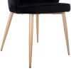 Chair AVIE C8737.04 with Metal Gold frame and Black Velvet 48x48x85cm. Chair AVIE C8737.04 with Metal Gold frame and Black Velvet 48x48x85cm.