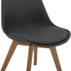 Chair VEGAS C0033.03 Beech Wood legs with Dark Grey PP Seat 45x56x80Hcm Chair VEGAS C0033.03 Beech Wood legs with Dark Grey PP Seat 45x56x80Hcm