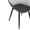 Armchair ARIADNE Polypropylene Grey with Black Metal legs 63x56x80Hcm. Armchair ARIADNE Polypropylene Grey with Black Metal legs 63x56x80Hcm.