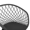 Armchair ARIADNE Polypropylene Grey with Black Metal legs 63x56x80Hcm. Armchair ARIADNE Polypropylene Grey with Black Metal legs 63x56x80Hcm.