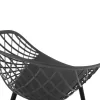 Armchair ARIADNE Polypropylene Grey with Black Metal legs 63x56x80Hcm. Armchair ARIADNE Polypropylene Grey with Black Metal legs 63x56x80Hcm.