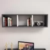 WALL SHELF MELAMINE GREY & WHITE 90x22x25,6Hcm. WALL SHELF MELAMINE GREY & WHITE 90x22x25,6Hcm.