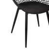 Armchair ARIADNE Polypropylene Black with Metal legs 63x56x80Hcm. Armchair ARIADNE Polypropylene Black with Metal legs 63x56x80Hcm.