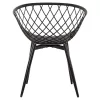 Armchair ARIADNE Polypropylene Black with Metal legs 63x56x80Hcm. Armchair ARIADNE Polypropylene Black with Metal legs 63x56x80Hcm.