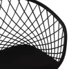 Armchair ARIADNE Polypropylene Black with Metal legs 63x56x80Hcm. Armchair ARIADNE Polypropylene Black with Metal legs 63x56x80Hcm.