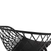 Armchair ARIADNE Polypropylene Black with Metal legs 63x56x80Hcm. Armchair ARIADNE Polypropylene Black with Metal legs 63x56x80Hcm.