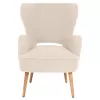 Armchair - Bergerac MYLIE C8394.20 Ecru Boucle Fabric 66X75X93H cm Armchair - Bergerac MYLIE C8394.20 Ecru Boucle Fabric 66X75X93H cm