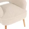 Armchair - Bergerac MYLIE C8394.20 Ecru Boucle Fabric 66X75X93H cm Armchair - Bergerac MYLIE C8394.20 Ecru Boucle Fabric 66X75X93H cm