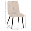 Chair SHELLY White Teddy fabric with Black Metal legs 48x64x87Hcm. Chair SHELLY White Teddy fabric with Black Metal legs 48x64x87Hcm.