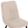 Chair SHELLY White Teddy fabric with Black Metal legs 48x64x87Hcm. Chair SHELLY White Teddy fabric with Black Metal legs 48x64x87Hcm.
